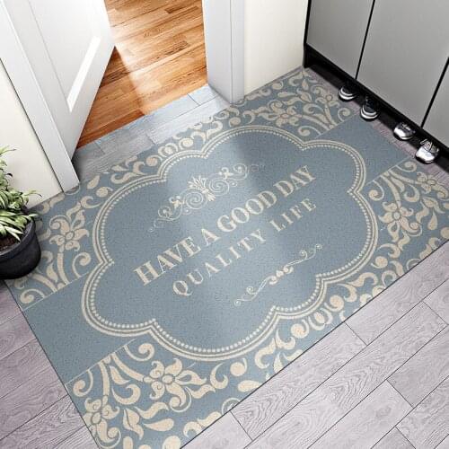 European Style Entrance Door Mat Carpet Anti-slip Mat Living Room Mat Custom Mat Carpet Indoor Outdoor Can Be Cut Home Door Mat