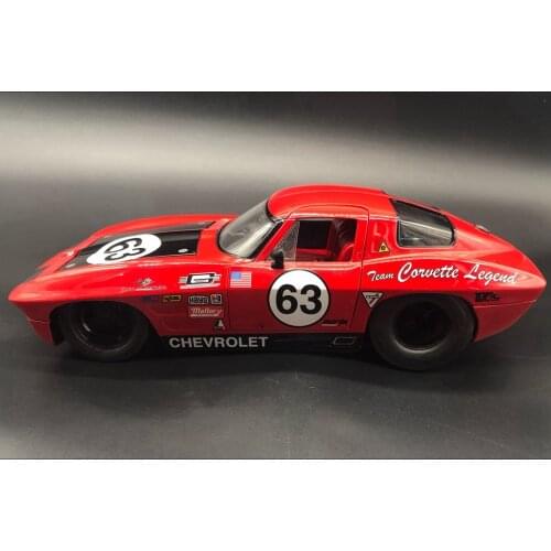 JADA 1:18 alloy diecast cars model Chevrolet corvette 63 version muscle car rally car track adult collection room adornment
