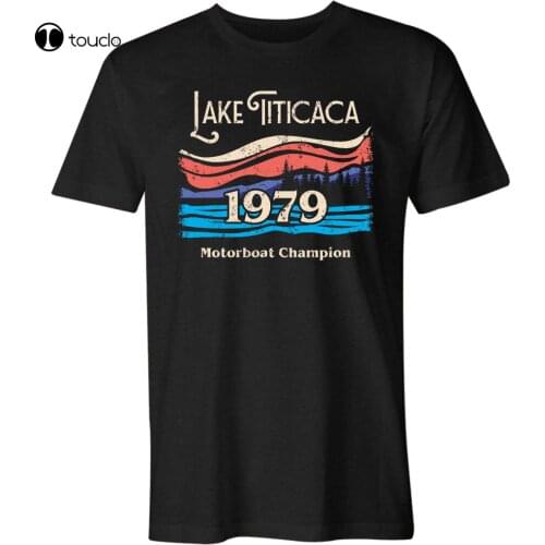 New Lake Titicaca Motorboat Championship T-Shirt Size S-5Xl Cotten Tee Shirt