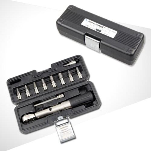 Professional Taiwan YC-617-2S Bicycle Bike Torque Wrench Allen Key Tool Socket Spanner Set Kit Cycling Repair Tool Kits