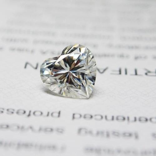 9x9mm Heart Shape Synthetic Moissanite Diamond 7x7mm GRA Loose Gemstone For Ring DIY