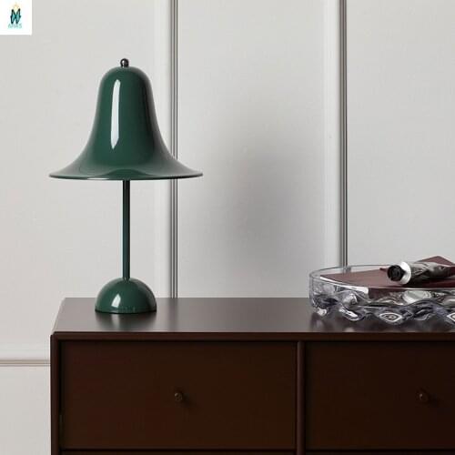 Nordic Luxury Bell Table Lamp Creative Personality Colorful E27 Light for Living Room Bedroom Study Bedside Decor Led Desk Lamps