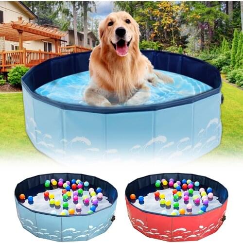 Foldable Pet Bathtub Folding Basin for Dogs Cats Shower Swimming Pool Pet Folding Pool