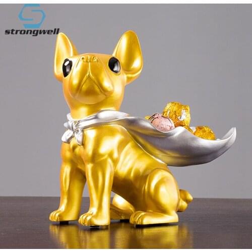 Strongwell Household Dog Snack Storage Ornament Candy Tray Food Container Wedding Decoration Animal Organizer Storage Crafts