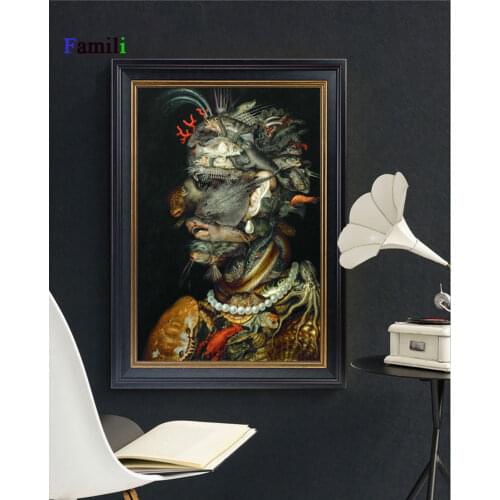 Vintage Classical Style Canvas Print Painting Poster Art Wall Pictures For Living Room Retro Character Body Home Decor