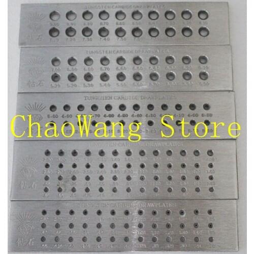 Tungsten Carbide Wire Drawplate for Jewelry Making Round Shape Drawplate