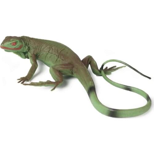 Green Lizard Animal Figure Collectible Toys Wild Animal Cognition Action Figures Kids Plastic Model Toys