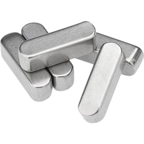 10PCS 3mm-5mm Round Ended Feather Key Drive Shaft Parallel Keysteel stainless Steel A2