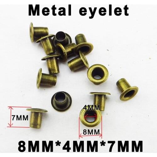 300PCS 8*7*4MM Bronze Tone METAL EYELETS Garment Button BRAND Sewing Clothes Accessory Buttons ROUND ME-026p