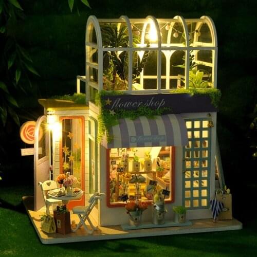 2021 New Children Playhouse Handmade Assembled DIY Cabin Model Cottage 3D Puzzles for Kid