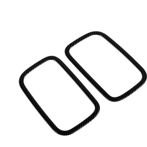 Car Styling Exterior Accessories ABS Carbon Fiber Rear Fog Light Lamp Frame Cover Trim Decorationn For Hyundai Venue 2019 2020