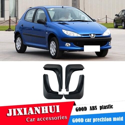 For Peugeot 206 2006-2019 Mudflaps Splash Guards Front With the color and rear Mud Flap Mudguards Fender Modified special