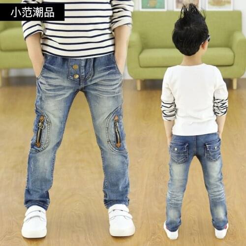 Kids clothing 2020 Spring and Autumn new boys wild jeans,children pants