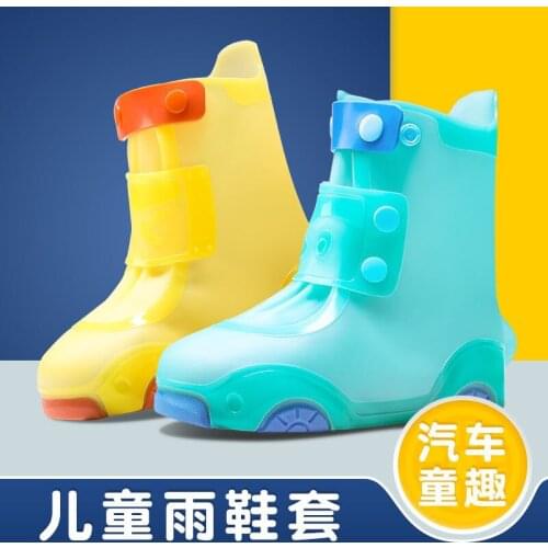 Childrens rain shoe cover waterproof and anti-skid rain boots for boys and girls in rainy days baby rain shoe cover for primary