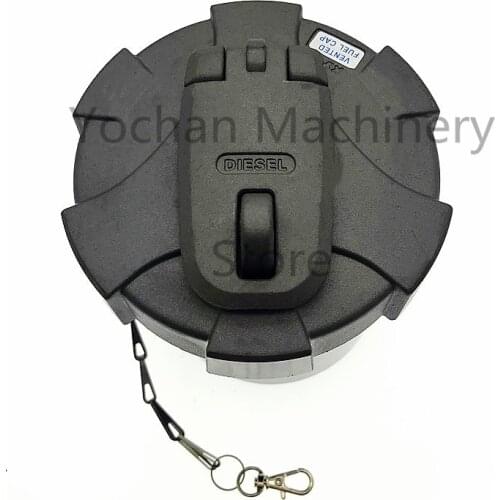 Engine Cover Fuel Tank Cap With 1 Key For Hyundai Excavator R-9 R210-9 32M9-02130 31M9-02130