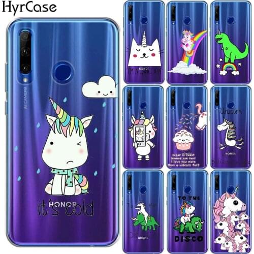 Cartoon Hippo Unicorn Horse Soft TPU Case For Capa Huawei Honor 20 Lite Silicon Cover For Huawei Honor 20 Pro Cases