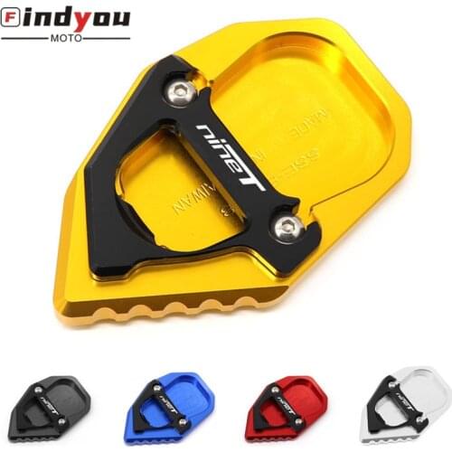 New Motorcycle Kickstand Foot Side Stand Extension Pad Support Plate Enlarge For BMW R Nine T R nineT RnineT RNINET 2017-2020