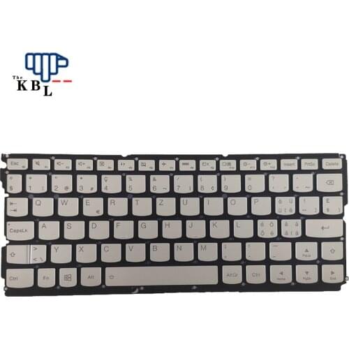 New For Lenovo Yoga 900S SwissLanguage Backlit Laptop Silver Keyboard V154120BK1-SW SN20K09905 PK131041A25