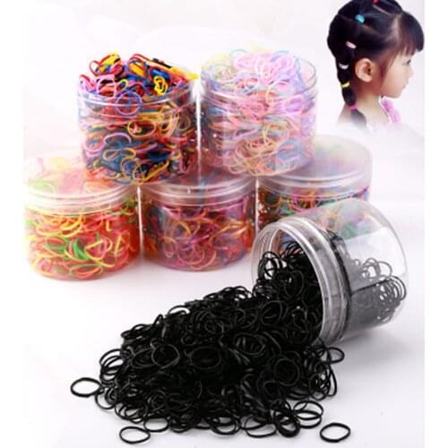 New 500PCS/Lot Thickened Disposable Children Baby TPU Hair Holder Rubber Bands Elastic Hair Band Girl Tie Gum Hair Accessories