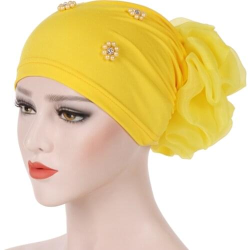 New Womens Hijabs Turban Cloth Head Cap Hat Ladies Hair Accessories Muslim Scarf Cap
