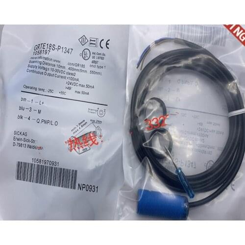 2pcs New High Quality sick Photoelectric GRTE18S-P1347 GRTE18S-N1347 GRTE18S-P1342 GRTE18S-N1317 GRTE18S-P1317 GRTE18S-N1342