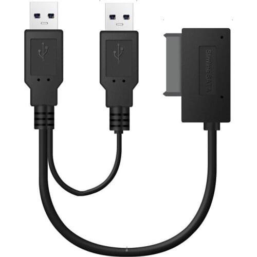 Notebook Optical Drive 7+6Pin SATA To USB2.0 Easy Drive Cable USB To SATA 13P Optical Drive Cable