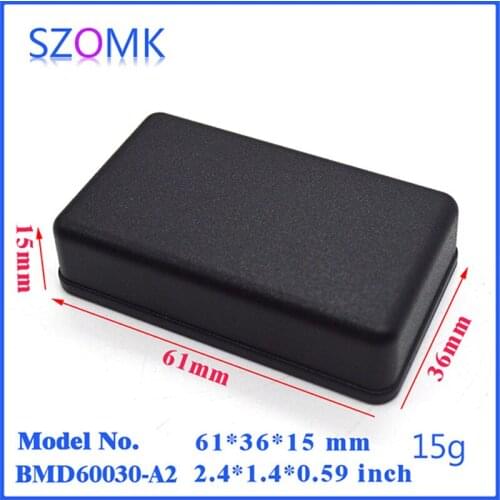 Szomk plastic box enclosure electronics junction box (10 pcs) 61*36*15mm plastic enclosure gps tracker pcb enclosure project box