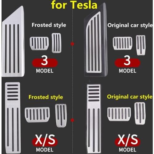 Suitable for Tesla Model 3/X/S accelerator brake rest pedal interior modification accessories decoration