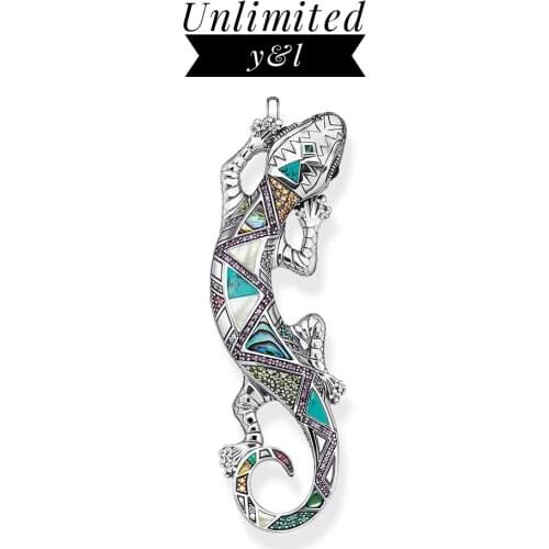 Lizzard Pendant Fine Jewelry Thomas Bijoux 925 Sterling Silver Southwest Native Americans Renewal Gift For Woman Men 2020 Spring