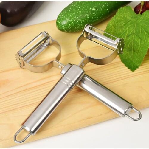 Stainless Steel Potato Cucumber Carrot Grater Vegetables Cutter Fruit Peeler Double Planing Grater Tools Durable Kitchen Gadgets