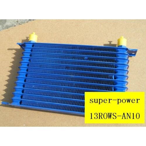 Universal an-10 -10an 7/8-14unf thread 13 Row trust style transmission oil cooler kits for subaru ej20 ej25 gdb gda engine