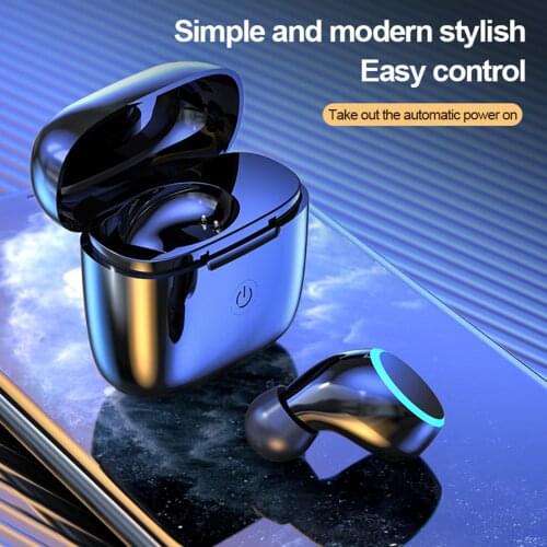Waterproof Single In-Ear Bluetooth 5.0 Wireless Earphone with Microphone HiFi