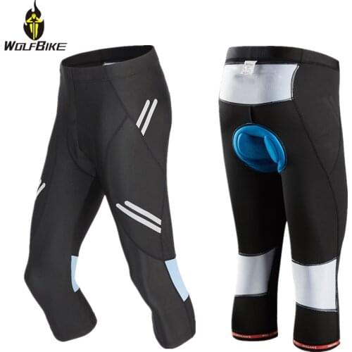 WOLFBIKE-Pantalones Cortos De Bicicleta Para Hombre Pantalones De Bicicleta Con Cinta Antideslizante Gruesa Y Transpirable