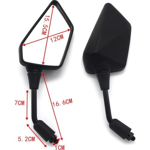 Motorcycle Mirrors Racing Sport Bike Rear View Mirror For Kawasaki moto ER400 ER-4N ER300 Z300 ER250 Z250 KL110 KSR PRO KLX125