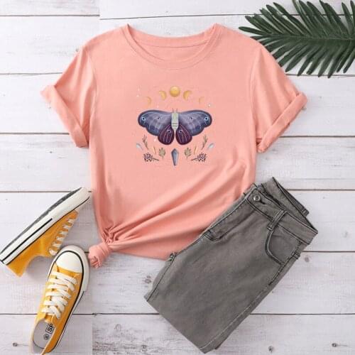 Woman Fashion Tshirt Summer Casual Tee Top Female Cartoon Graphic Woman T Shirt