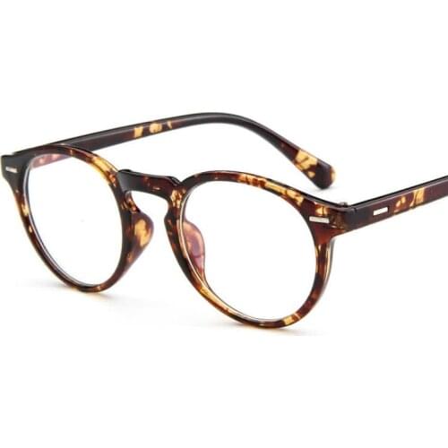 2019 Vintage Round Clear Lens Glasses Women Glasses Frame Men Eyeglasses Frame Optical Spectacle Frame s1720