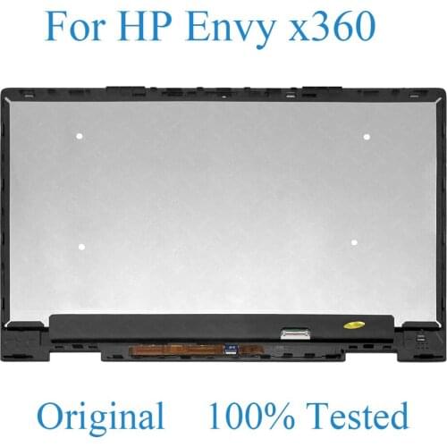 LCD Touch Screen Digitizer Assembly With Frame Replacement For HP Envy X360 15-BP 15M-BP Series 15M-BP012DX BP111DX 15.6inch