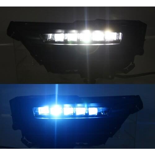 1Pair Dynamic Turn Signal Relay Waterproof Car DRL Lamp LED Daytime Running Light Fog lamp For Honda CRV CR-V 2020 2021