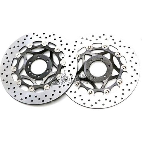 1 Pair Motorcycle Front Brake Disc Rotor For Yamaha FZR400RR 3TJ1 1WG 90-92 FZR400 RR SP 3TJ2 ,6,7 90-92 FZR 400 RR EXUP 90-95