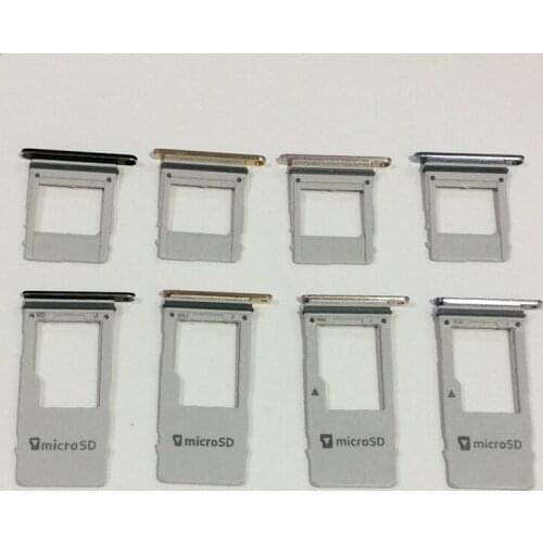 10Set/lot Original Micro SD Memory Card Tray Single Sim Card Slot Holder Adapter For Samsung A530 A8 2018 Replacement Parts