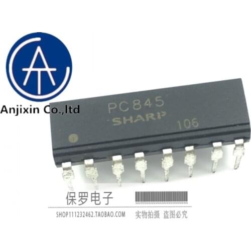 10pcs 100% orginal new real stock Optocoupler Optoisolator PC845 DIP-16
