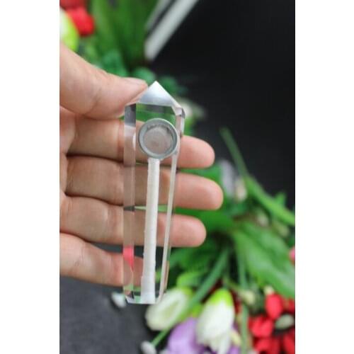 43 grams of white quartz crystal melting smoking pipe to heal
