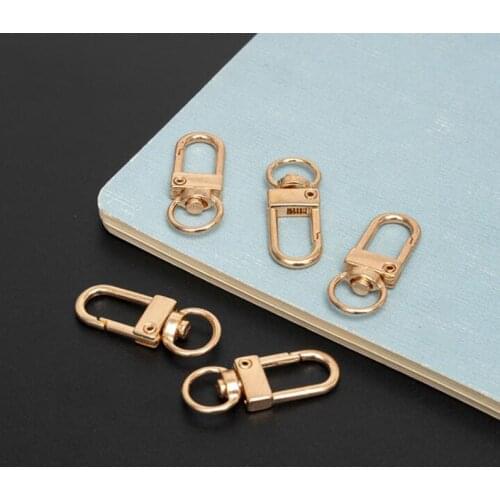 Hot Sale 5Pcs Metal Gold Silver Strap Buckles Lobster Clasp Collar Carabiner Snap Hook DIY KeyChain Bags Part Accessories
