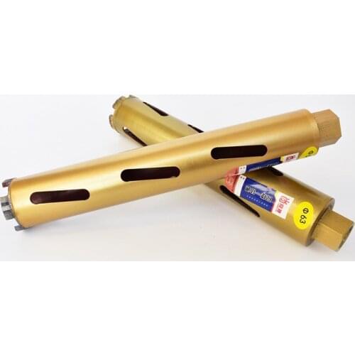 Diamond Core Bit With Dry, Diameter 51mm, 56mm, 63x450mm Diamond Drill Bit For Brick Wall 56x450mm Dry Core Drill Bit Thread M22