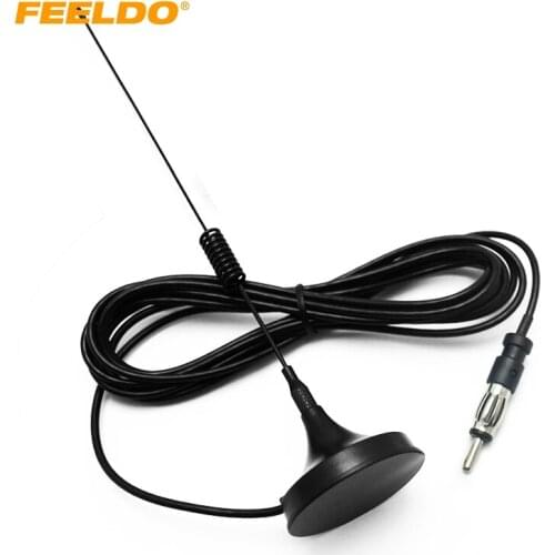 FEELDO Car Universal Magnetic Base Roof Mount Radio AM/FM Aerial Antenna #FD2606