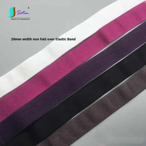White Black Coffee Purple 20mm Width Non Fold Over Underwear Bra Dark Color Elastic Band Shoulder Strap