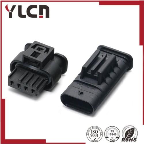 Free Shipping Hirschmann 4 pin plastic plug auto connector 805-122-541 and 872-617-541
