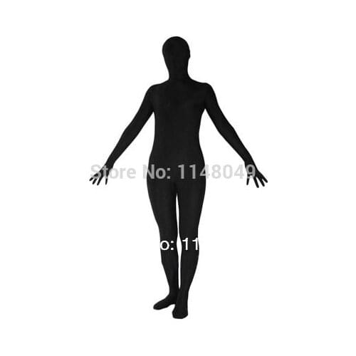 Black Fullbody Spandex Tight Zentai Suit