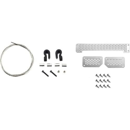 For MN86S MN86 MN86KS MN86K MN G500 RC Car RC Car Steel Rope Set & Metal Front Intake Grille Mesh Grille