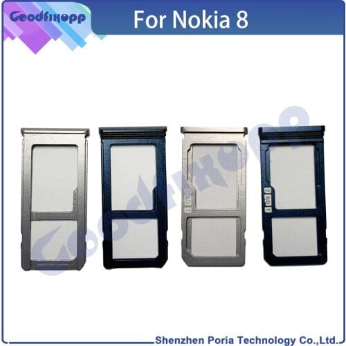 For Nokia 8 SIM Card And Adaptors Take The Chip Tray Support Cassette-Replacing Housing Repair Parts SD Card Slot